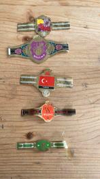 5 Willem 2 sigarenbandjes 1048, 1221, 1363, 1805, 2159, Ophalen of Verzenden, Gebruikt, Sigarenbandjes
