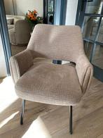 6 stuks Eetkamerstoelen beige Basiclabel, Huis en Inrichting, Stoelen, Ophalen, Overige kleuren, Zo goed als nieuw, Stof