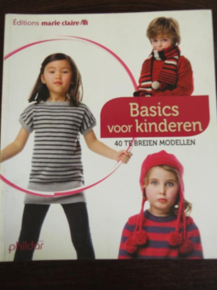 Marie Claire Phildar Basics voor kinderen 40 modellen breien, Hobby en Vrije tijd, Breien en Haken, Zo goed als nieuw, Breien