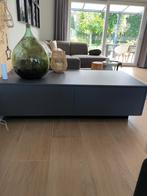 Moderne salontafel/hocker met lades, donkergrijs, Huis en Inrichting, Tafels | Salontafels, Ophalen, 50 tot 100 cm, Zo goed als nieuw