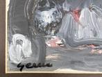 Schilderij Gerriet Postma, abstracte compositie, Antiek en Kunst, Ophalen of Verzenden