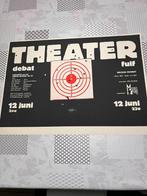Vintage Poster theater debat fuif, Gebruikt, Deurposter of groter, Rechthoekig Liggend, Ophalen of Verzenden