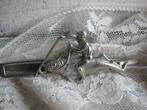 Vintage Stropdas Speld / Dasschuif - Man Zit op Grote Vis, Verzenden, Gebruikt