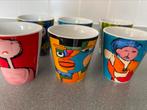 6x Jubileum kopjes 10 jr reinaerde kunstwerken, Ophalen of Verzenden, Zo goed als nieuw, Overige stijlen, Kop(pen) en/of Schotel(s)