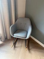 Grijze Schommelstoel, Huis en Inrichting, Fauteuils, Ophalen, 75 tot 100 cm, Zo goed als nieuw, 50 tot 75 cm