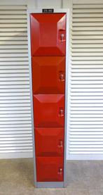 Mooie rode industriele retro locker, Ophalen, Gebruikt, Retro vintage industrieel