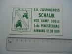 sticker oud Schaijk zijspan motorcross MAC St Christoffel, Verzenden, Zo goed als nieuw, Bedrijf of Vereniging