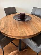 Ronde tafel, Huis en Inrichting, Tafels | Eettafels, Ophalen, Zo goed als nieuw, Rond, 100 tot 150 cm