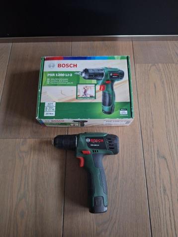 Bosch Groen PSR 1200 LI-2 12V accuschroefmachine in doos  beschikbaar voor biedingen