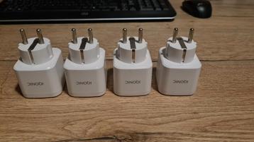 Iqonic Slimme Stekker met Energiemeting (4x) - Smart Plugs beschikbaar voor biedingen