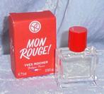 Volle parfum mini - Yves rocher mon rouge   + doosje, Ophalen of Verzenden, Zo goed als nieuw, Miniatuur, Gevuld