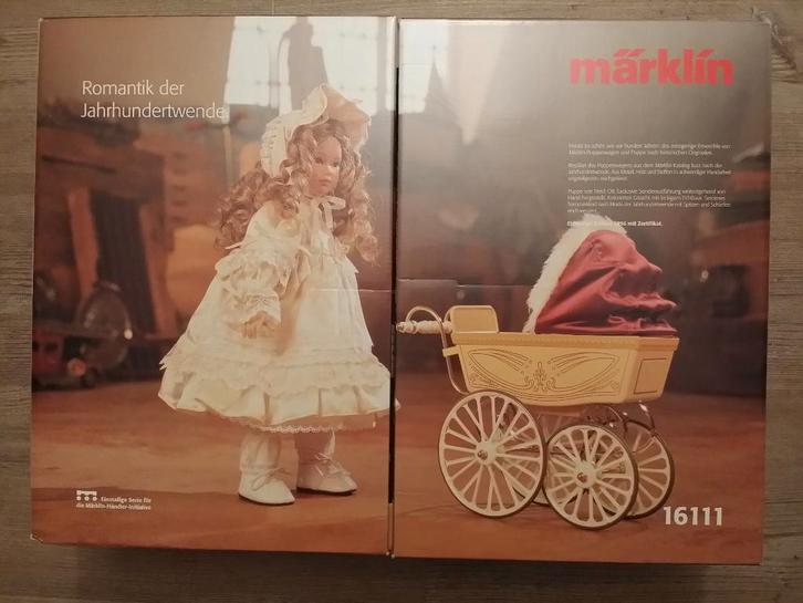 *UNIEK* Märklin 16111 Poppenwagen met pop HEIDI ** NIEUW **, Verzamelen, Poppen, Nieuw, Pop, Levensecht of Reborn, Ophalen of Verzenden