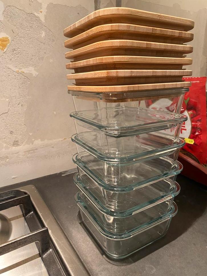 IKEA Bakjes met Deksel - 0,6L - Zo Goed Als Nieuw, Huis en Inrichting, Keuken | Keukenbenodigdheden, Zo goed als nieuw, Ophalen of Verzenden