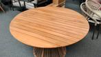 Prachtige nieuwe tuintafel Callisto, teak! 120cm., Tuin en Terras, Ophalen, Zo goed als nieuw, Rond