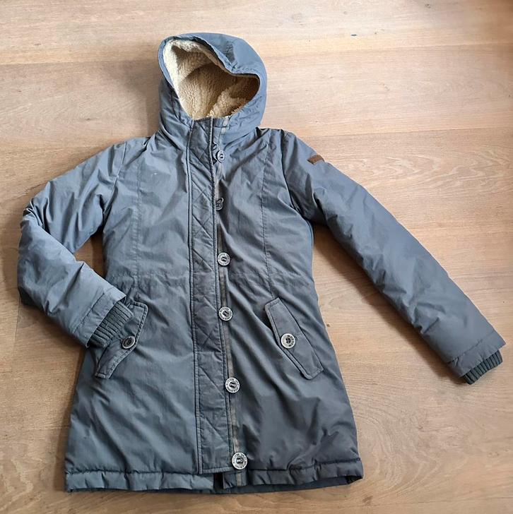 ZGAN Grijze Moscow Parka maat XS - heel leuk!, Kleding | Dames, Jassen | Winter, Zo goed als nieuw, Maat 34 (XS) of kleiner, Grijs