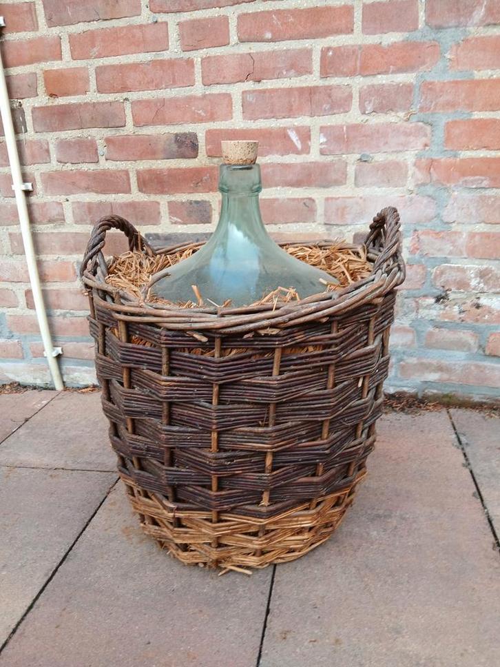 Antieke Mandfles Wijnfles, Antiek en Kunst, Curiosa en Brocante, Ophalen