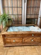Salontafel met glasplaat., Huis en Inrichting, Kasten | Overige, Ophalen, Gebruikt