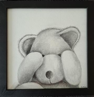 tekening Beer 26x26cm beschikbaar voor biedingen