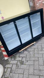 Bar koelkast glazen deur 3 schuifdeuren werkt 100 %, Ophalen, Zo goed als nieuw, Zonder vriesvak