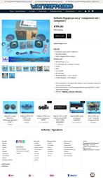 Infinity Kappa 40.1cs 4'' component set( composet ) speakers, Gebruikt, ., Ophalen of Verzenden, .