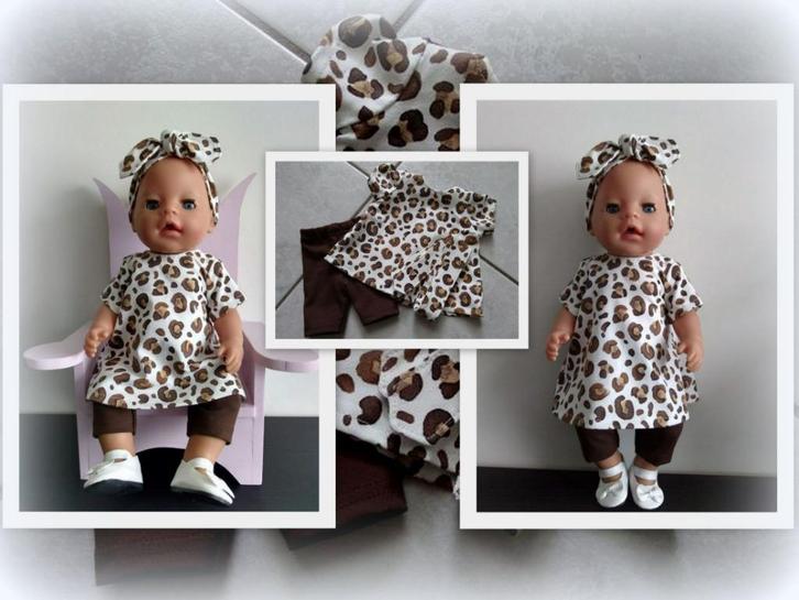 Poppenkleertjes kleertjes voor een baby pop van 43 cm no 145, Kinderen en Baby's, Speelgoed | Poppen, Nieuw, Babypop, Ophalen of Verzenden