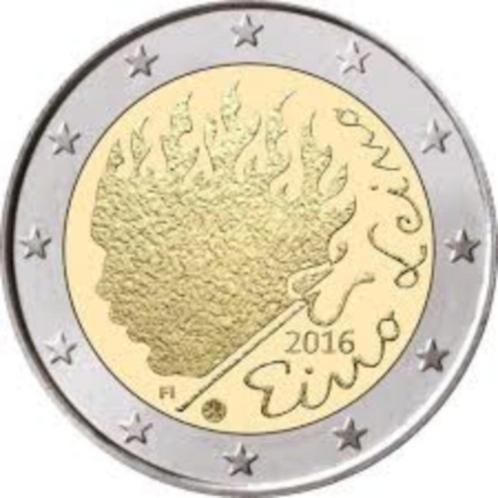 2 Euro Finland 2016 UNC - Eino Leino, Postzegels en Munten, Munten | Europa | Euromunten, Losse munt, 2 euro, Finland, Verzenden