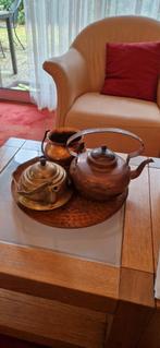 Vintage Koperen Theepotten en Pot, Ophalen of Verzenden, Koper