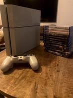 Witte PS4 met controller en spellen, Spelcomputers en Games, Spelcomputers | Sony PlayStation 4, Original, Met 1 controller, Gebruikt