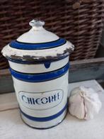 Frans emaille knoflookpot, Ophalen of Verzenden