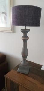 2x Baluster lampen met kap, Hout, Gebruikt, 50 tot 75 cm, Ophalen of Verzenden