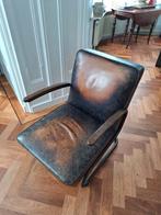 Fauteuil, leer., Ophalen, Zo goed als nieuw, Leer