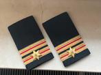 Vintage 2x schuifpassant/epauletten uniform brandweer, Ophalen of Verzenden, Overige soorten, Nederland, Overige typen