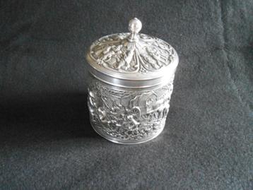 Verzilverd D.E. Theebusje , Douwe Egberts gemerkt beschikbaar voor biedingen