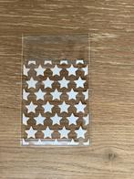 2x 100st folie cadeauzakjes met sterren 8 x 10+3cm plakrand, Ophalen of Verzenden, Zo goed als nieuw