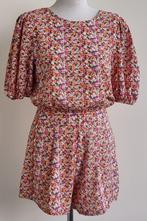 Loavies witte playsuit met bloemetjes mt. M, Kleding | Dames, Jumpsuits, Maat 38/40 (M), Wit, Ophalen of Verzenden, Loavies