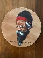 Schilderij van portret Aboriginal door James Egan(1929-2017), Ophalen of Verzenden