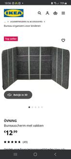Bureauscherm Övning met vakken Ikea, Ophalen, Zo goed als nieuw