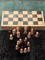 Houten Schaakspel met Opbergdoos  20x20 cm, Hobby en Vrije tijd, Gezelschapsspellen | Bordspellen, Een of twee spelers, Ophalen of Verzenden