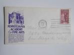 USA, FDC Pennsylvania Academy Of The Fine Arts 1955., Postzegels en Munten, Beschreven, Ophalen of Verzenden, Rest van de wereld
