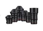 Samyang Cine-Super Set Canon EF mount incl. Btw factuur, Ophalen of Verzenden, Zo goed als nieuw, Groothoeklens