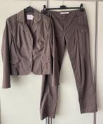 Prachtig Mandarin & Mint 42 colbertje + broek bruin  Lever, Kostuum of Pak, Bruin, Maat 42/44 (L), Mandarin & Mint