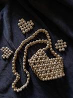 Natural Love Beaded Bag, Sieraden, Tassen en Uiterlijk, Tassen | Schoudertassen, Ophalen of Verzenden, Nieuw, Beige
