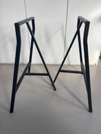 IKEA Lerberg Trestle Leg anthracit x2, Ophalen, Tafelpoot, Gebruikt, 50 tot 100 cm