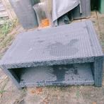 Tuin Tafel GRATIS!, Tuin en Terras, Tuintafels, Ophalen, Gebruikt, Rechthoekig, Wicker