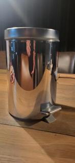 Pedaalemmer RVS 5 liter, Ophalen of Verzenden, Zo goed als nieuw, Rvs, Minder dan 50 cm