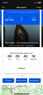 Tom odell 3 November 1 zit plaats, Tickets en Kaartjes, Concerten | Pop, Twee personen, November