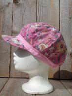 Fiebig vrolijk gebloemde roze pet maten 57 en 59, 56 of 57 cm (M, 7 of 7⅛ inch), Haven 49, Geasluis@planet.nl, Nieuw