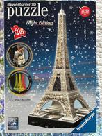 Ravensburger Eiffeltoren 3d puzzle met licht, Ophalen of Verzenden, Minder dan 500 stukjes, Zo goed als nieuw, Rubik's of 3D-puzzel