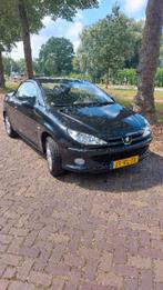Peugeot 206 1.6 16V CC 2005 Zwart, Auto's, Voorwielaandrijving, Zwart, 4 cilinders, Cabriolet