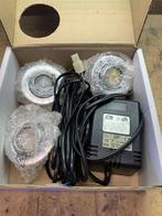 Halogeen spotjes (3) inclusief  trafo, Halogeen, Gebruikt, Metaal of Aluminium, Ophalen of Verzenden